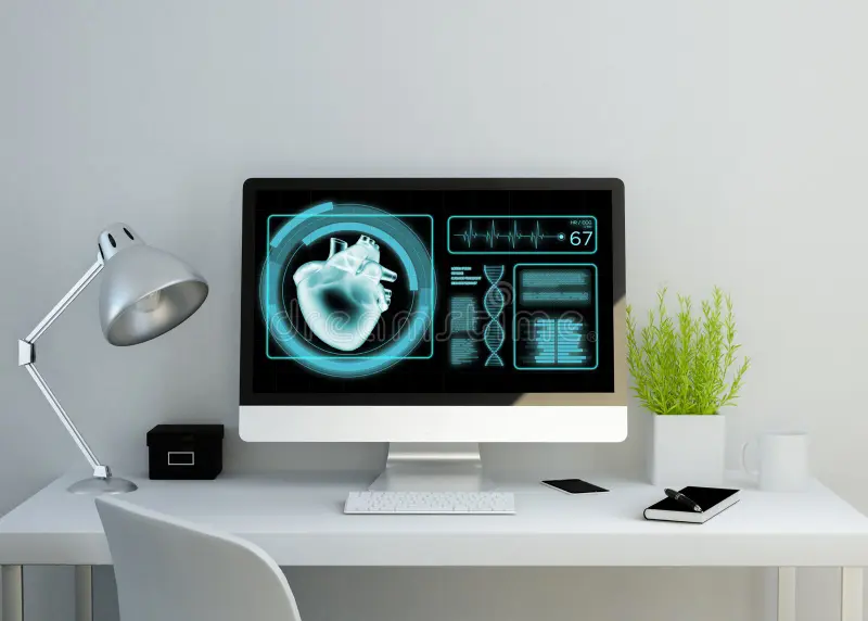 A clean workspace showing modern hardware diagnostics on screen